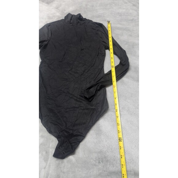 Victoria's Secret S Black Bodywear Feathersoft Innovation Turtleneck Bodysuit - Picture 3 of 6